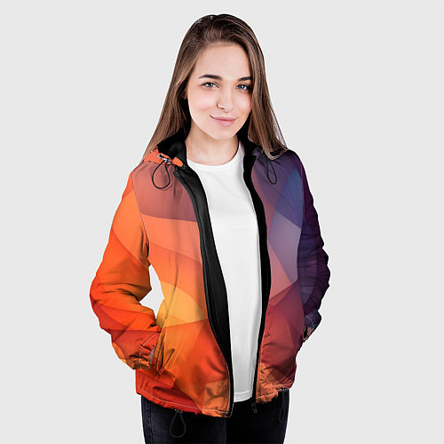 Женская куртка Летящая вуаль / 3D-Черный – фото 3