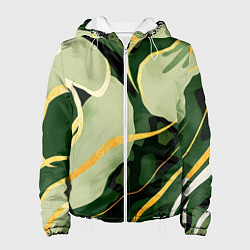 Женская куртка Зеленый природный паттерн