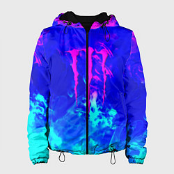 Женская куртка Monster energy дым неоновый