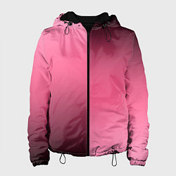 Женская куртка Розовый с затемнением градиент пополам