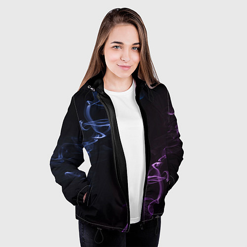 Женская куртка Color black blue pink / 3D-Черный – фото 3