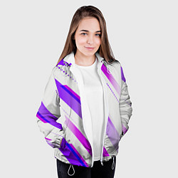 Куртка с капюшоном женская Color white pink, цвет: 3D-белый — фото 2