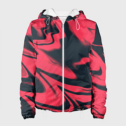 Женская куртка Color black red