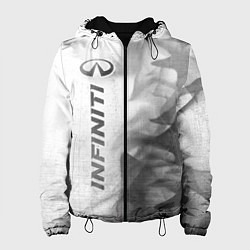 Женская куртка Infiniti - white gradient по-вертикали
