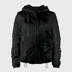 Женская куртка Color black green