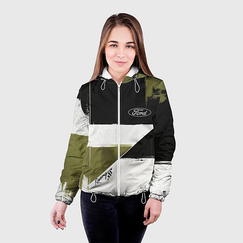 Женская куртка Ford эмблема / 3D-Белый – фото 4