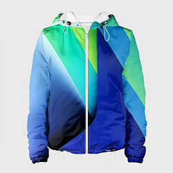 Женская куртка Color blue green