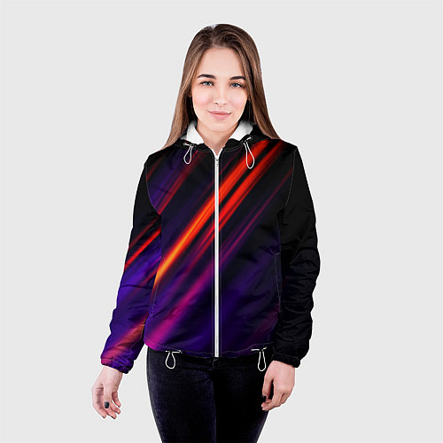 Женская куртка Multicolored / 3D-Белый – фото 4