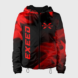 Женская куртка Exeed - red gradient вертикально