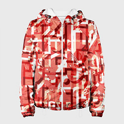 Женская куртка Красно-белый объёмный эффект