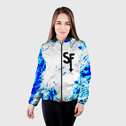 Куртка с капюшоном женская Sally Face краски, цвет: 3D-черный — фото 2