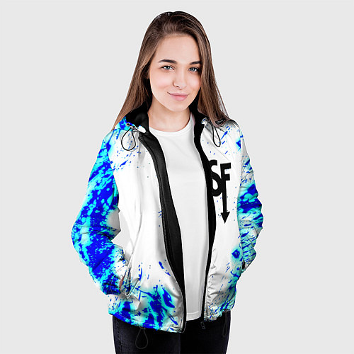 Женская куртка Sally Face краски / 3D-Черный – фото 3