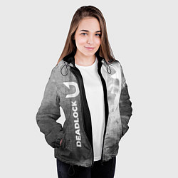 Куртка с капюшоном женская Deadlock - grey gradient по-вертикали, цвет: 3D-черный — фото 2