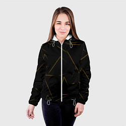 Куртка с капюшоном женская Color yellow line, цвет: 3D-белый — фото 2