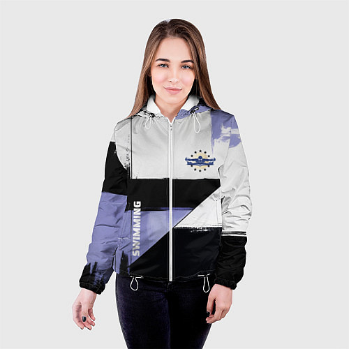 Женская куртка Плавание спортивное / 3D-Белый – фото 4