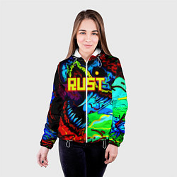 Куртка с капюшоном женская Rust hyperbeast, цвет: 3D-белый — фото 2
