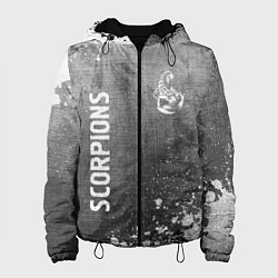 Женская куртка Scorpions - grey gradient вертикально