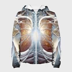 Женская куртка Рентген и скелет