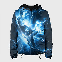 Женская куртка Бело-синяя туманность