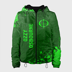 Женская куртка Ozzy Osbourne - green gradient вертикально