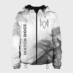 Куртка с капюшоном женская Watch Dogs - white gradient вертикально, цвет: 3D-черный