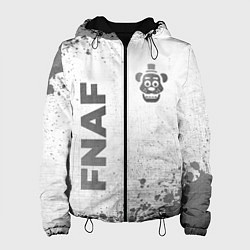 Куртка с капюшоном женская FNAF - white gradient вертикально, цвет: 3D-черный