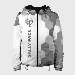 Женская куртка Sally Face - white gradient по-вертикали