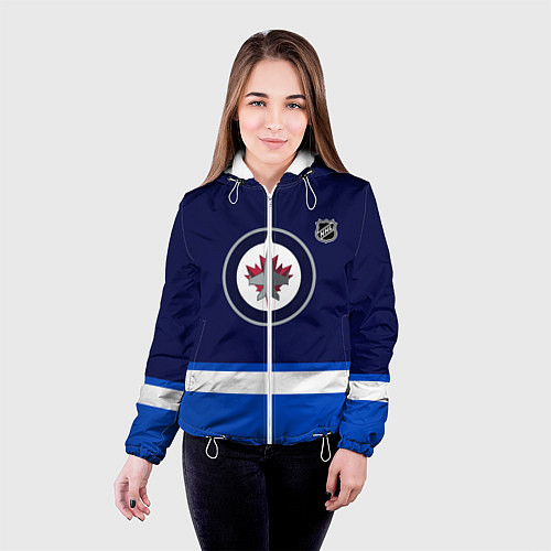 Женская куртка Виннипег Джетс хоккей / 3D-Белый – фото 4