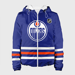 Куртка с капюшоном женская Эдмонтон Ойлерз хоккей, цвет: 3D-белый
