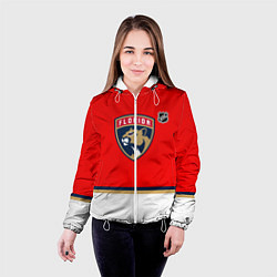 Куртка с капюшоном женская Флорида Пантерз хоккей, цвет: 3D-белый — фото 2