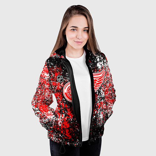 Женская куртка Detroit Red Wings NHL black / 3D-Черный – фото 3