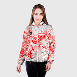 Куртка с капюшоном женская Detroit Red Wings NHL white, цвет: 3D-белый — фото 2