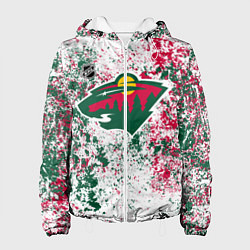 Куртка с капюшоном женская Minnesota Wild NHL white, цвет: 3D-белый