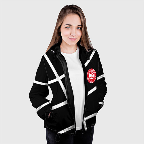 Женская куртка Atlanta Hawks NBA / 3D-Черный – фото 3