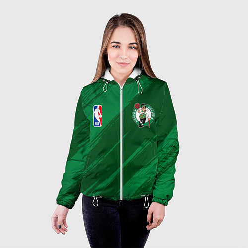 Женская куртка Boston Celtics NBA basketball / 3D-Белый – фото 4