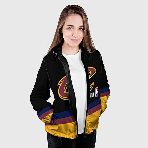 Женская куртка Cleveland Cavaliers NBA basketball / 3D-Черный – фото 3