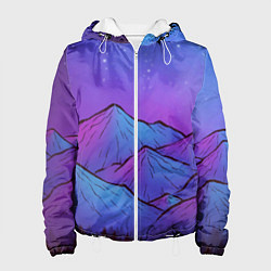 Женская куртка Горы под звездным небом