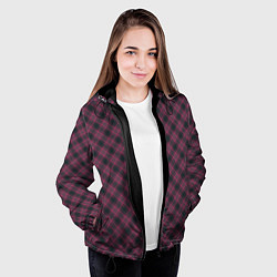 Куртка с капюшоном женская Tartan, цвет: 3D-черный — фото 2
