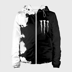 Женская куртка Monster energy краски белые