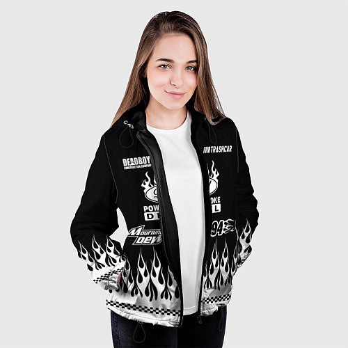 Женская куртка Dead black - Bones / 3D-Черный – фото 3
