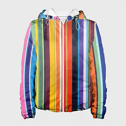 Женская куртка Разноцветная полоска