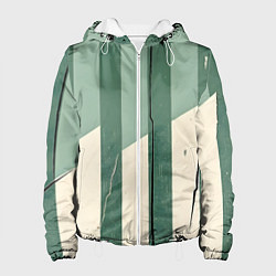 Женская куртка Зеленые полосы
