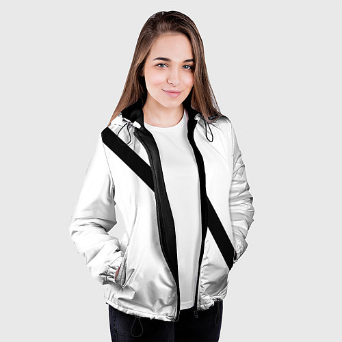 Женская куртка Ремень безопасности пассажирский / 3D-Черный – фото 3