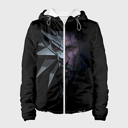 Куртка с капюшоном женская Рожденный в Битве - Ведьмак 3, цвет: 3D-белый