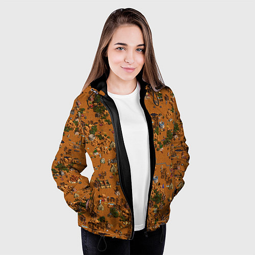 Женская куртка Земли Фабрики - Герои 3 / 3D-Черный – фото 3