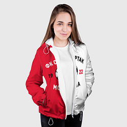 Куртка с капюшоном женская ФК Спартак Москва 1922, цвет: 3D-белый — фото 2