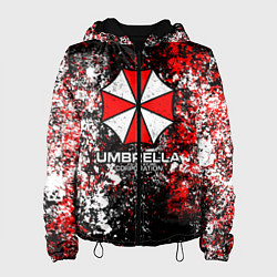Куртка с капюшоном женская Амбрелла текстура хаоса, цвет: 3D-черный