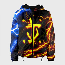 Куртка с капюшоном женская Doom молнии шторм, цвет: 3D-черный