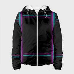 Куртка с капюшоном женская Neon pink light blue, цвет: 3D-белый