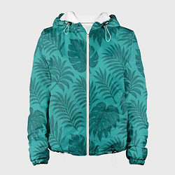 Женская куртка Тропические листья - паттерн